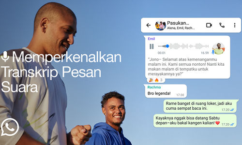 Fitur Transkrip Pesan Suara WhatsApp.