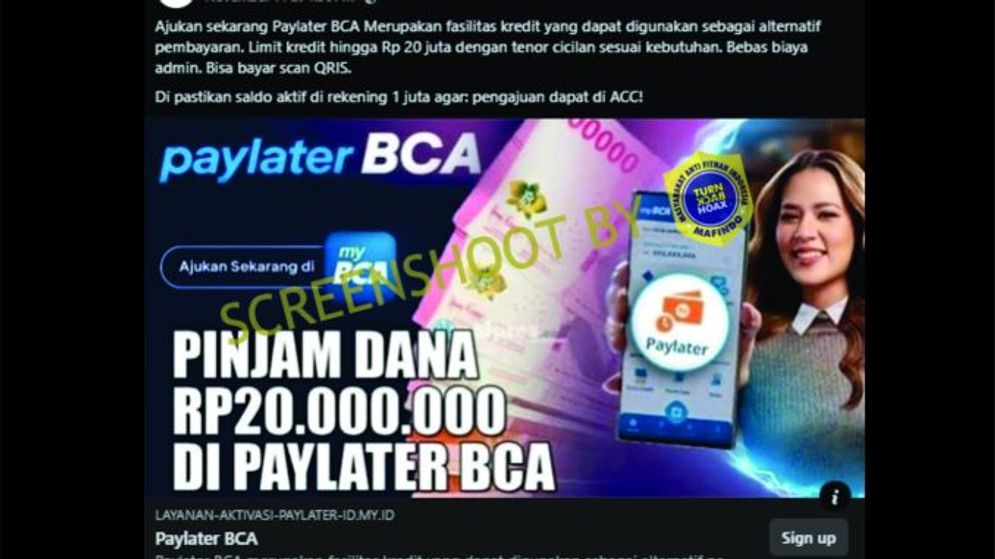 Waspada Penipuan! Penawaran Paylater BCA dari Tautan Tidak Resmi