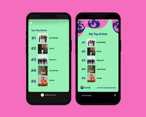 Berikut ini adalah beberapa desain Spotify Wrapped tahun ini, rangkuman statistik tahunan dari layanan streaming musik.