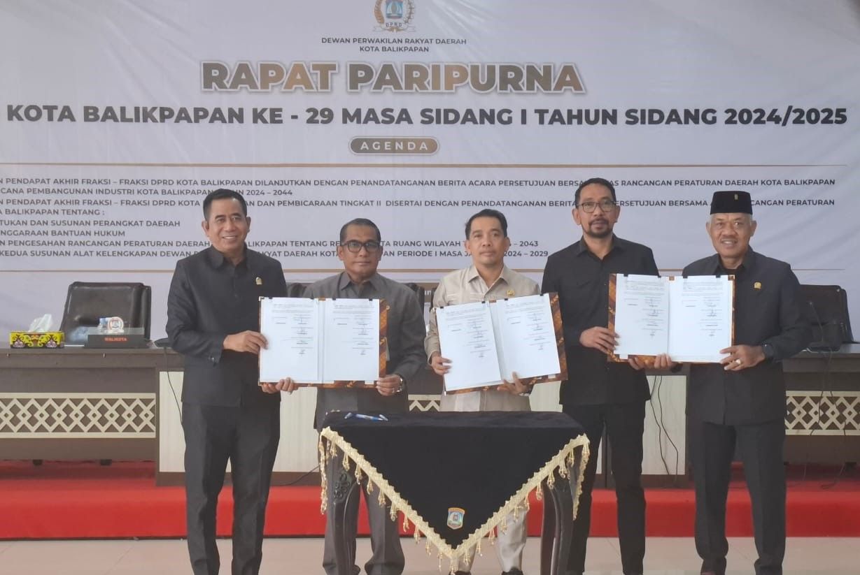 3 Raperda Disepakati DPRD dan Pemkot Balikpapan 