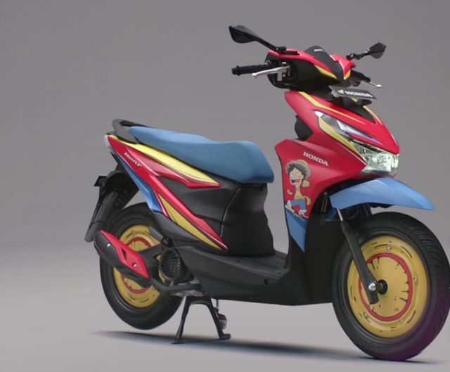 Tangkapan layar Honda Beat edisi One Piece. 