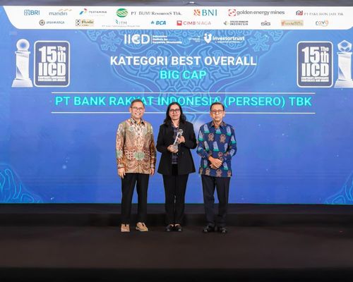 Tata Kelola Berkualitas, BRI Raih Penghargaan di The 15th IICD Corporate Governance Award