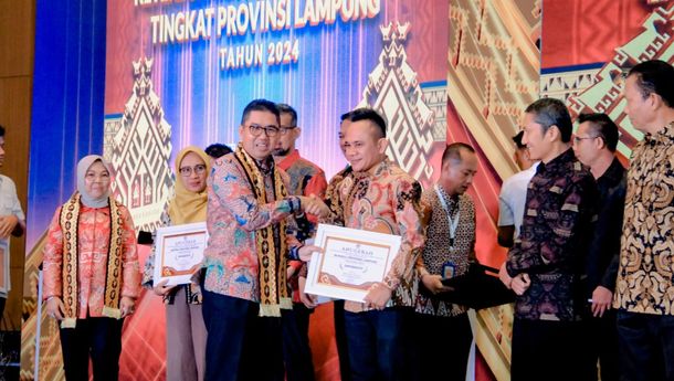 Bawaslu Lampung Kembali Raih Penghargaan Badan Publik Informatif 2024