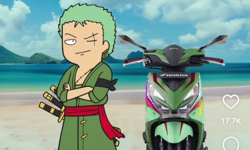 Honda Beat One Piece edisi Zoro.