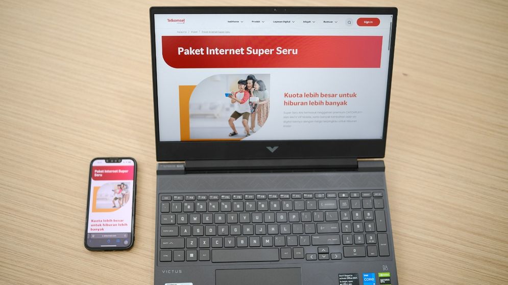 Ilustrasi paket #Superseru Telkomsel