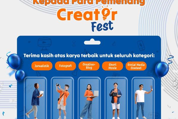 Daftar Juara Kreatif Content Creator di BRI CreatorFest 2024