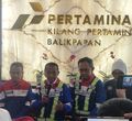 Menteri ESDM Bahlil Lahadalia usai meninjau Proyek RDMP Kilang Pertamina Balikpapan, Kalimantan Timur