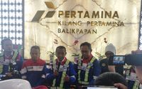 Menteri ESDM Bahlil Lahadalia usai meninjau Proyek RDMP Kilang Pertamina Balikpapan, Kalimantan Timur