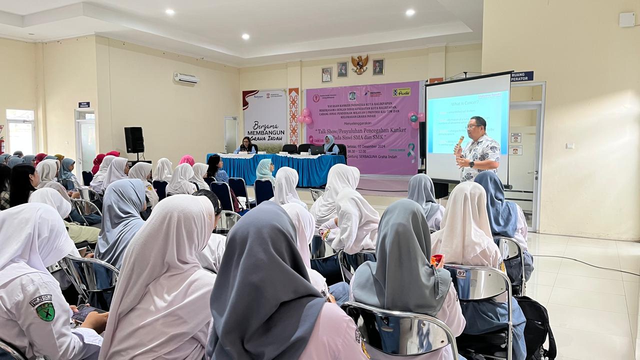 Aktif Preventif, YKI Balikpapan Penyuluhan Deteksi Dini Kanker Siswa SMA