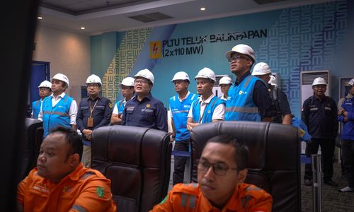 Direktur Jenderal Ketenagalistrikan Kementerian Energi dan Sumber Daya Mineral (ESDM), Jisman P. Hutajulu melakukan kunjungan kerja ke Balikpapan 