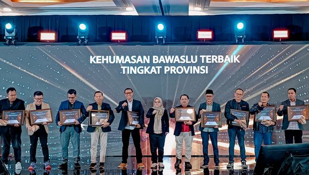 Bawaslu Lampung Raih Apresiasi Kehumasan Terbaik pada Pemilihan Serentak 2024