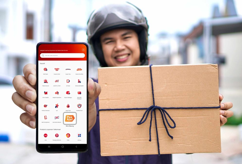 Telkomsel melalui MyTelkomsel Super App menjalin kolaborasi strategis dengan Pos Indonesia melalui PosAja! untuk menghadirkan solusi inovatif Kirim Barang. 