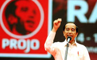 Joko Widodo di acara Projo beberapa waktu lalu. 