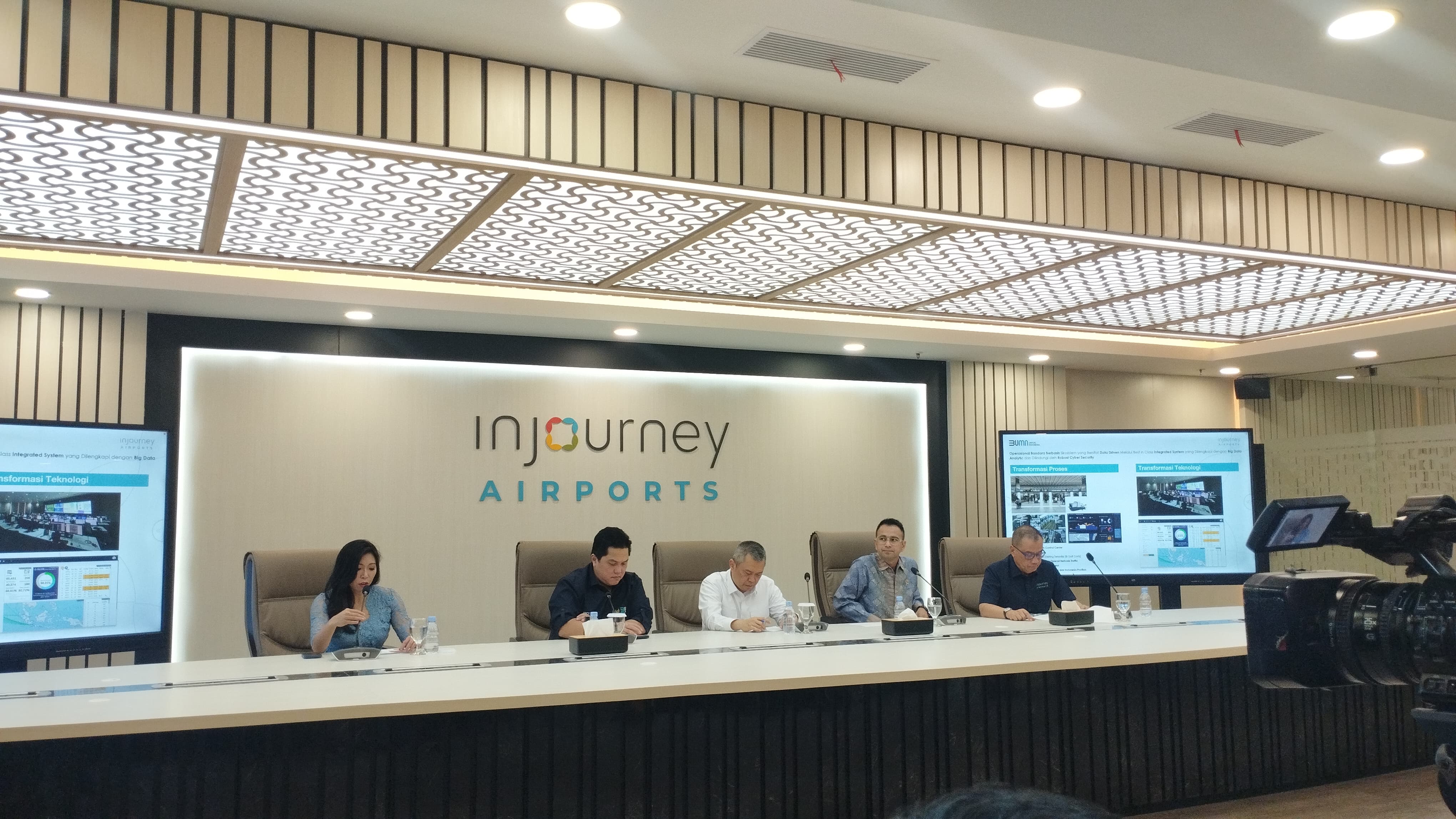 Erick Thohir - Menteri BUMN, Dudy Purwagandhi - Menteri Perhubungan, Raffi Ahmad - Utusan Khusus Presiden Bidang Generasi Muda dan Pekerja Seni
- Maya Watono - Direktur Utama PT Aviasi Pariwisata Indonesia (Persero)/InJourney
- Faik Fahmi - Direktur Utama PT Angkasa Pura Indonesia/InJourney Airports 