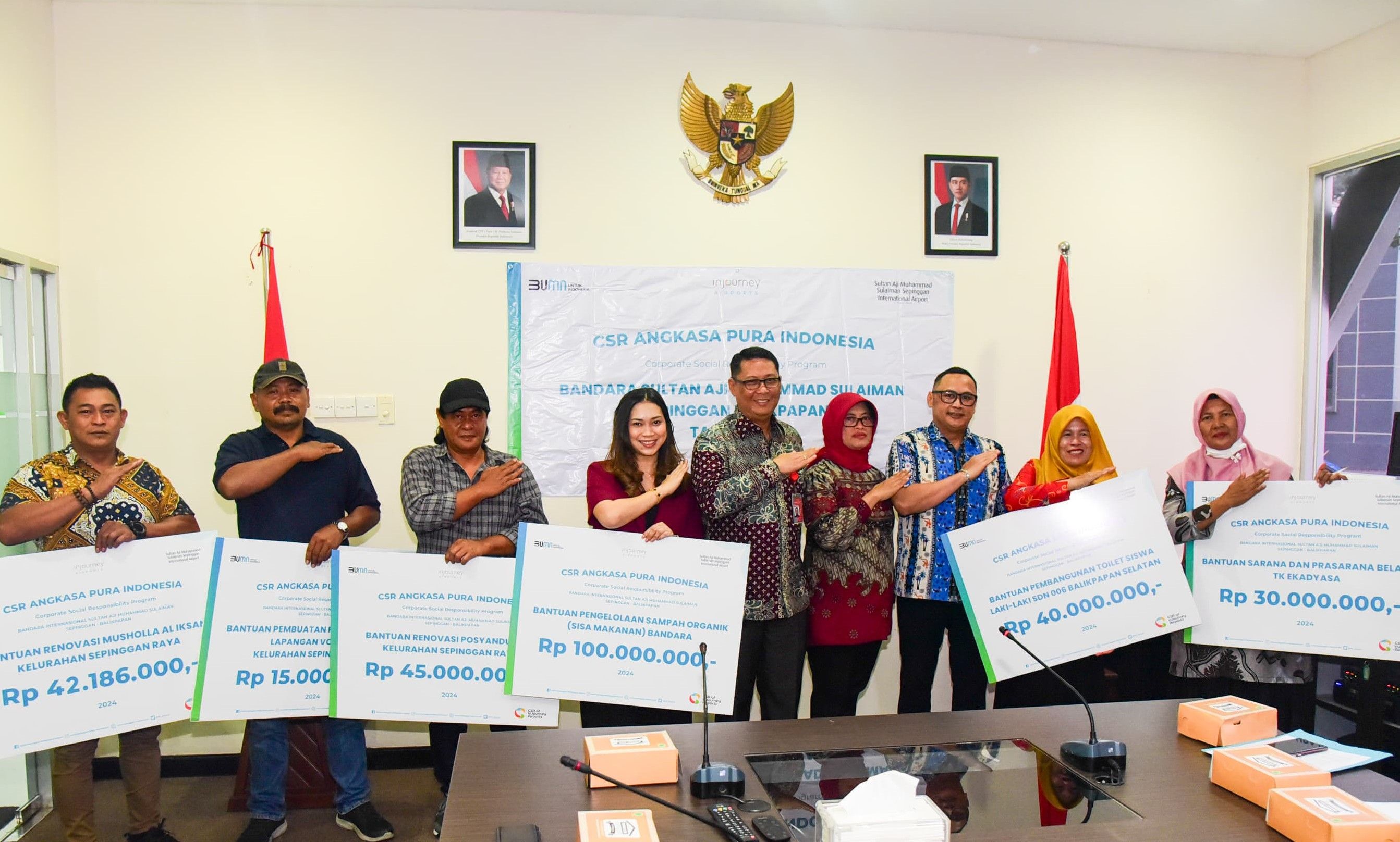 Bandara SAMS Sepinggan Salurkan CSR Rp 272 Juta untuk Masyarakat