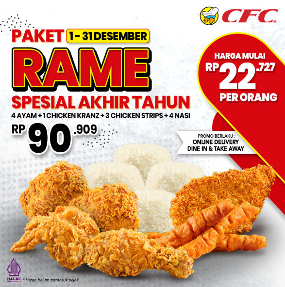 Promo makanan di CFC.