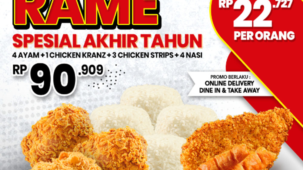 Promo makanan di CFC.