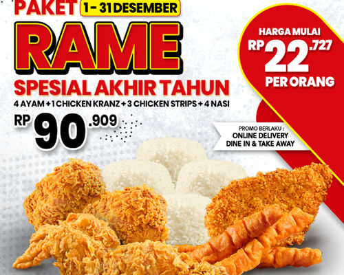 Promo makanan di CFC.