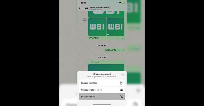 Scan dokumen dari WhatsApp.