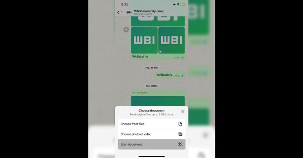 Scan dokumen dari WhatsApp.
