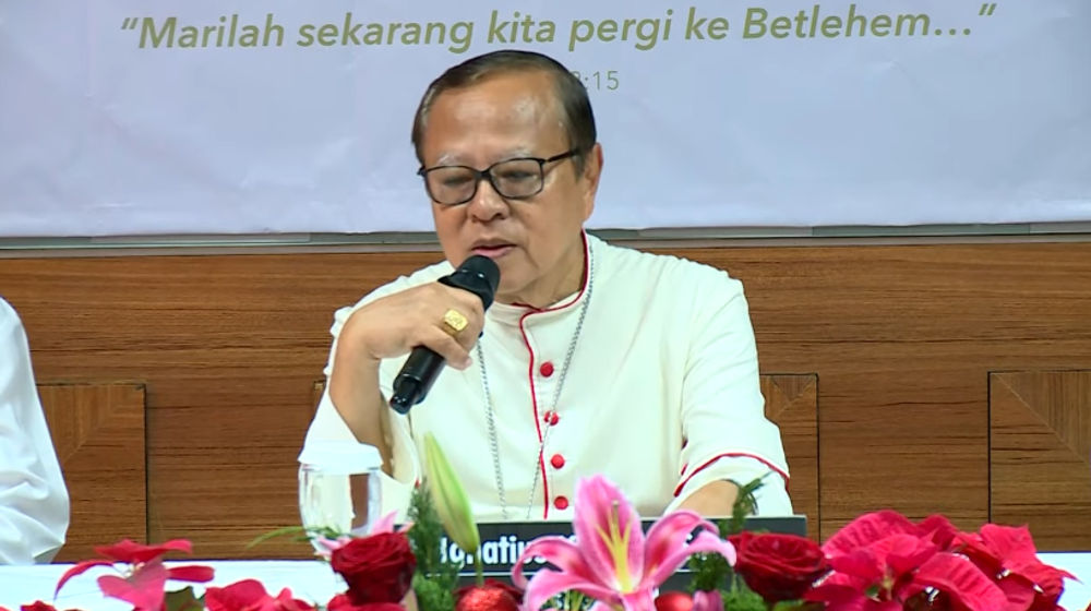 Uskup Agung Jakarta Mgr Ignatius Kardinal Suharyo dalam pesan Natal 2024.