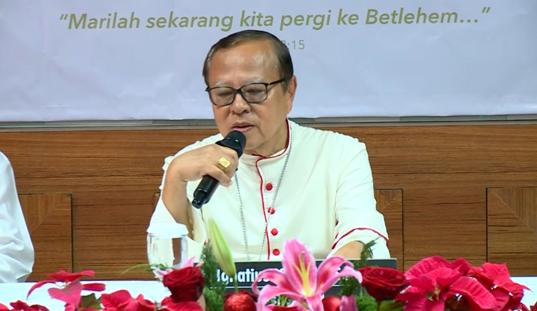 Uskup Agung Jakarta Mgr Ignatius Kardinal Suharyo dalam pesan Natal 2024.