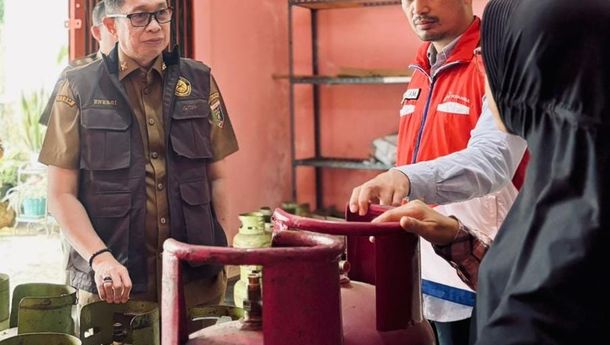 Tinjauan Satgas Pengawasan BBM dan LPG, Pertamina bersama Pemprov Lampung Pengecekan ke Lembaga Penyalur