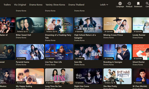 Nonton drama Korea di Viu.