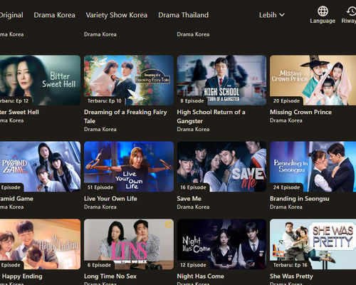 Nonton drama Korea di Viu.