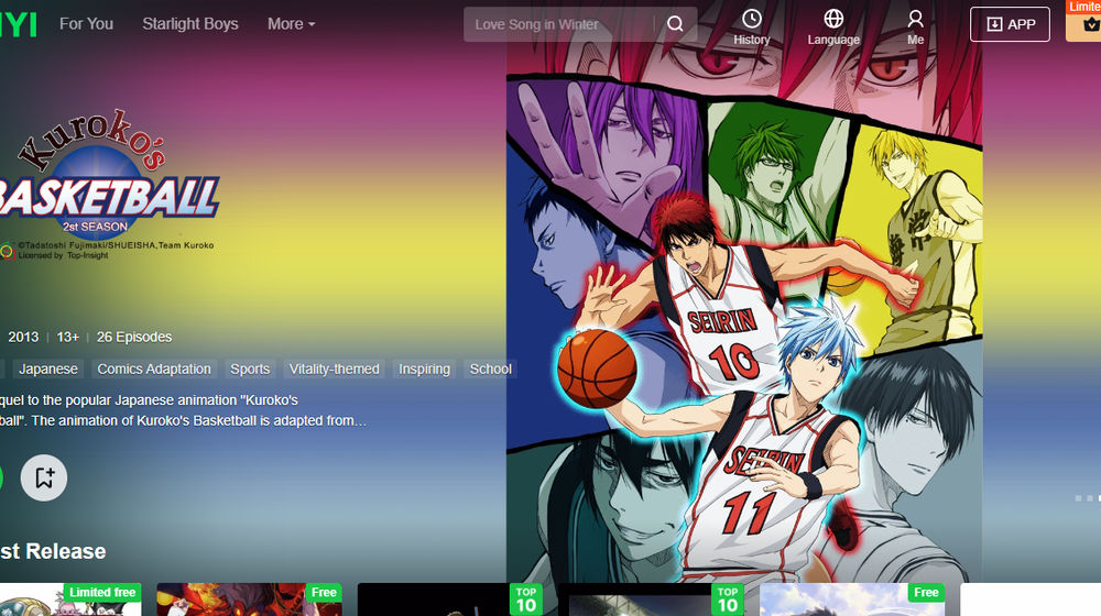 Nonton anime di iQIYI.