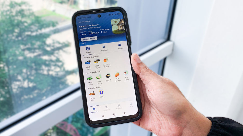 Tampilan antar muka BFI Mobile yang mudah digunakan oleh semua kalangan.jpg