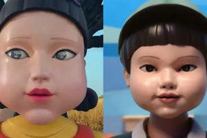 Young-hee dan Cheol-su Squid Game.