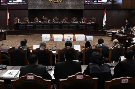 Sidang Mahkamah Konstitusi. (Foto:Istimewa)