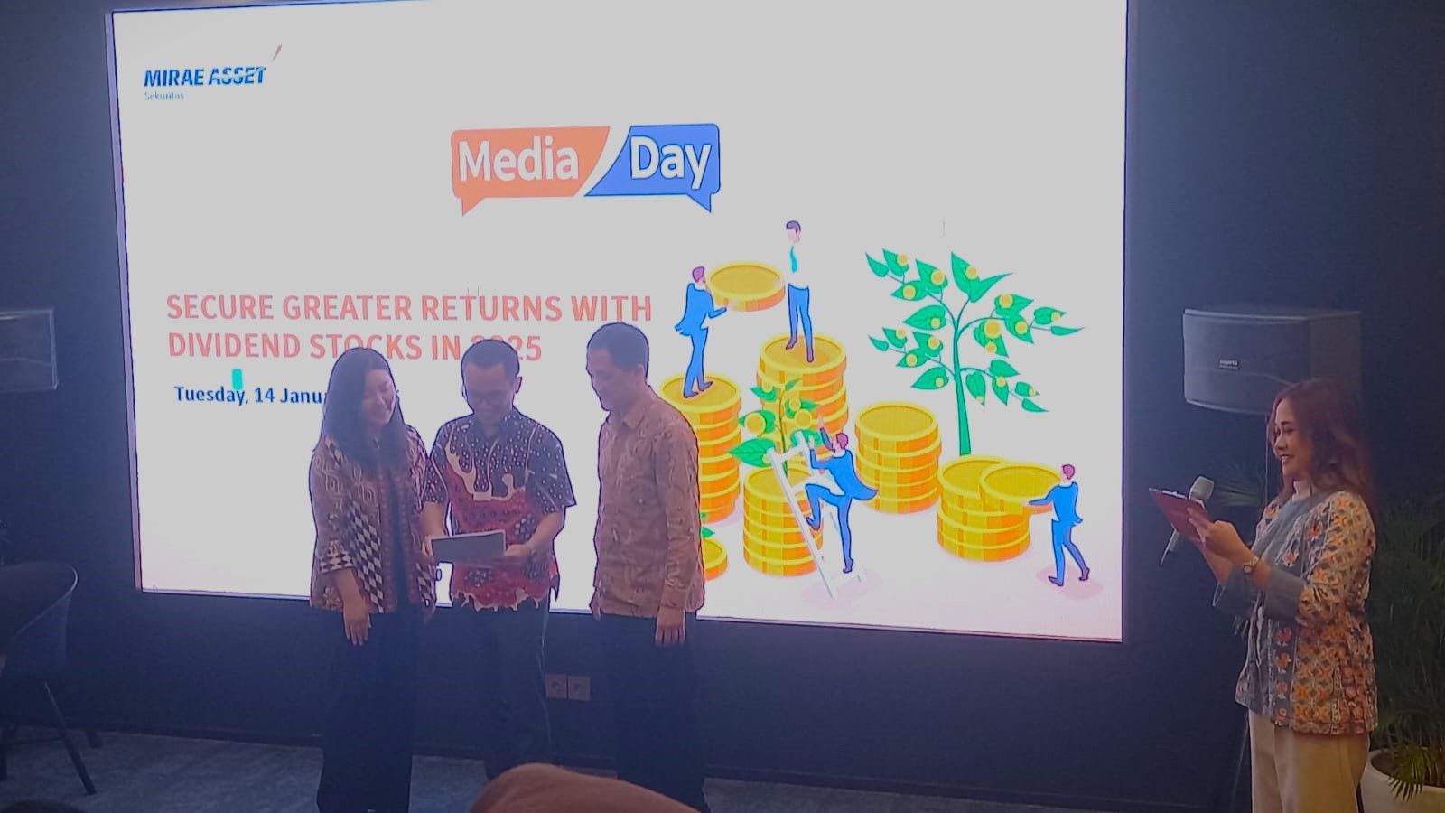 Media Day: January 2025 by Mirae Asset, Selasa, 14 Januari 2025. 