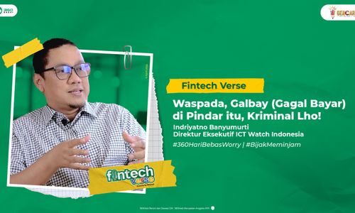 Ketua ICT Watch, Indriyatno Banyumurti, dalam Podcast FintechVerse 360Kredi, mengkritik konten-konten gagal bayar (galbay) yang berseliweran di dunia maya. 