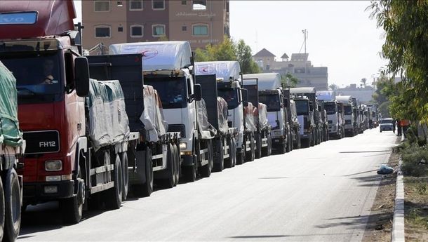 897 Truk Memasuki Jalur Gaza Bawa Bantuan Kemanusiaan