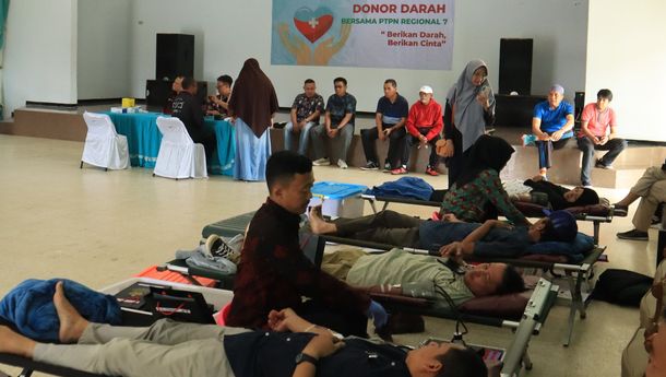 Waspada DBD, PTPN I Regional 7 Donor Darah Massal