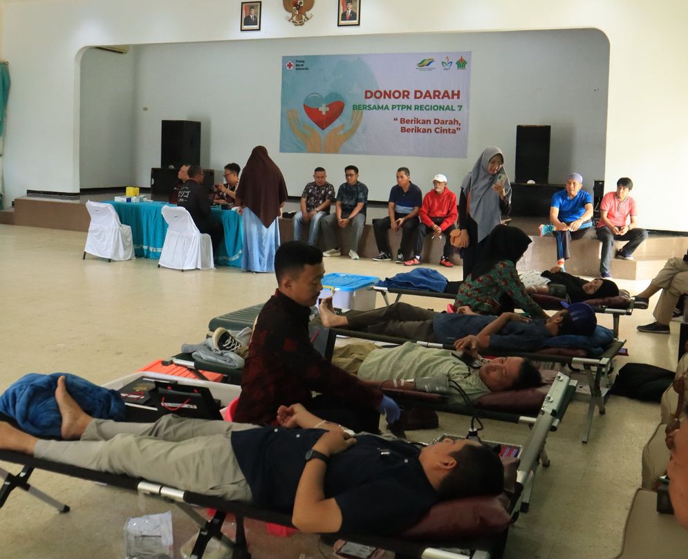 Waspada DBD, PTPN I Regional 7 Donor Darah Massal