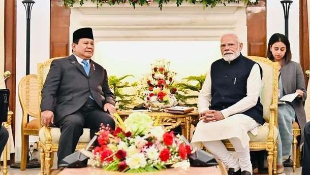 Presiden Prabowo Bertemu PM India Narendra Modi Bahas Isu-isu Strategis