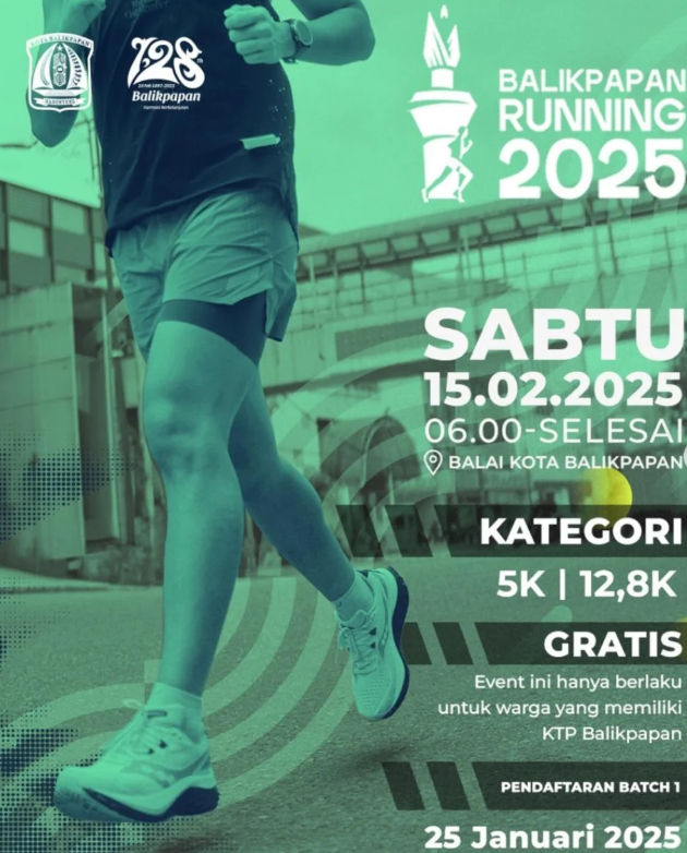 Pendaftaran Balikpapan Running 2025 Resmi Dibuka