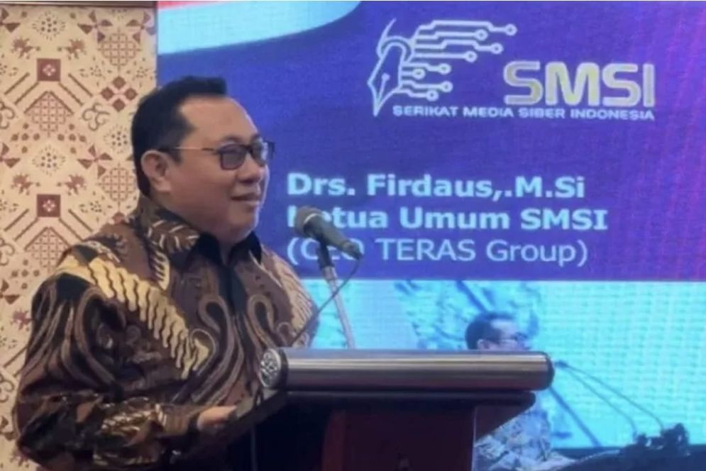 Ketua Umum SMSI, Firdaus.