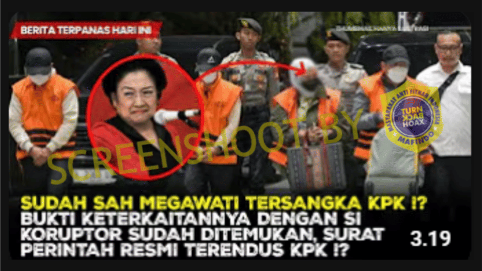 Hoaks: Megawati Ditetapkan Tersangka di Kasus Harun Masiku