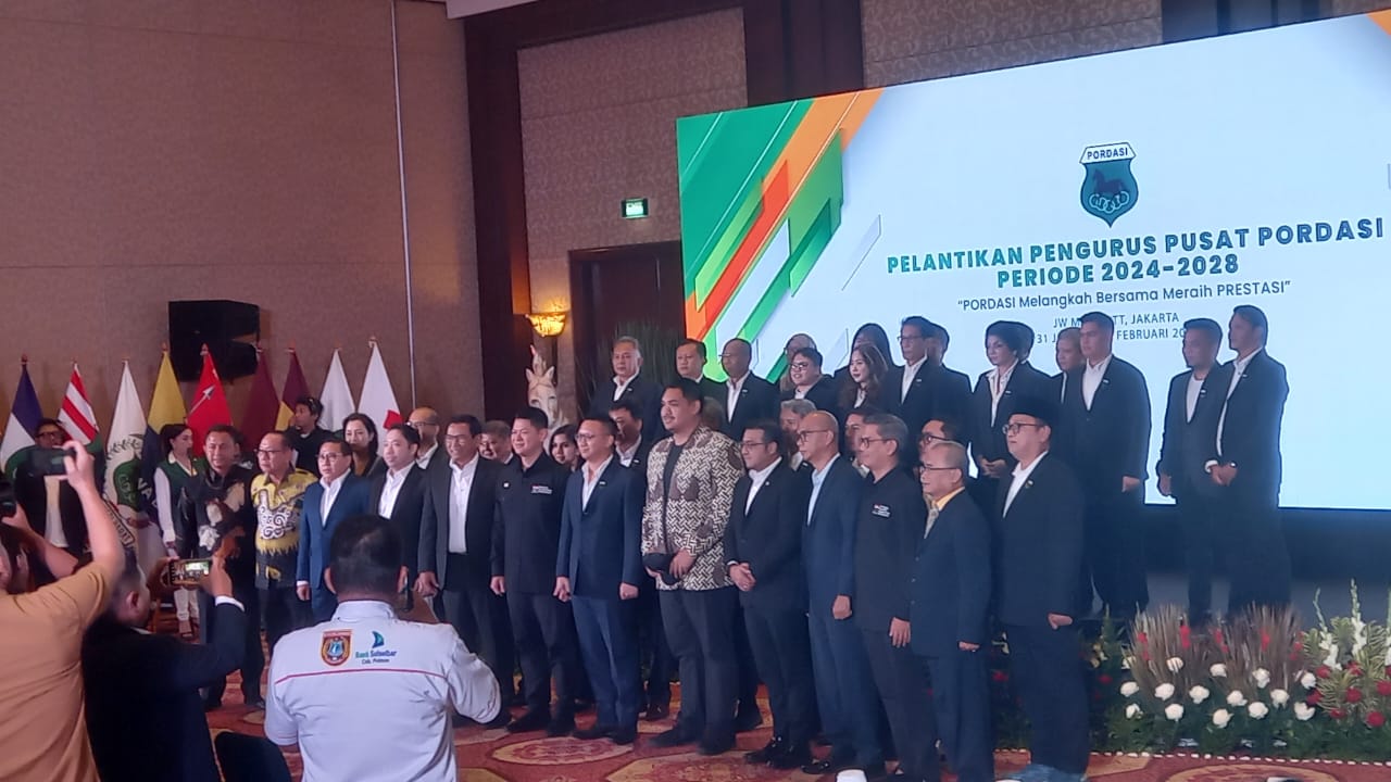 Persatuan Olahraga Berkuda Seluruh Indonesia (PP PORDASI) mengukuhkan susunan pengurus pusat untuk masa bakti 2024-2028 dalam acara yang berlangsung di Jakarta pada Sabtu, 1 Februari 2025. 