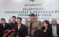 Ketua Umum PORDASI Aryo Djojohadikusumo dan Menpora Ario Bimo Nandito Ariotedjo (Dito) di acara Pengukuhan Susunan Pengurus Pusat PORDASI Masa Bakti 2024-2028 yang berlangsung di Jakarta, Sabtu, 1 Februari 2025. 