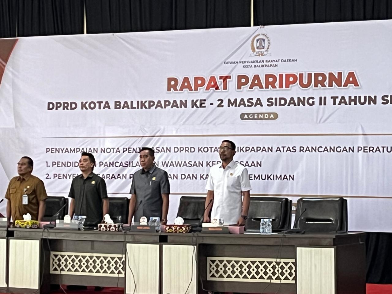 Pemkot Balikpapan Tindak Lanjuti Dua Raperda Inisiatif DPRD