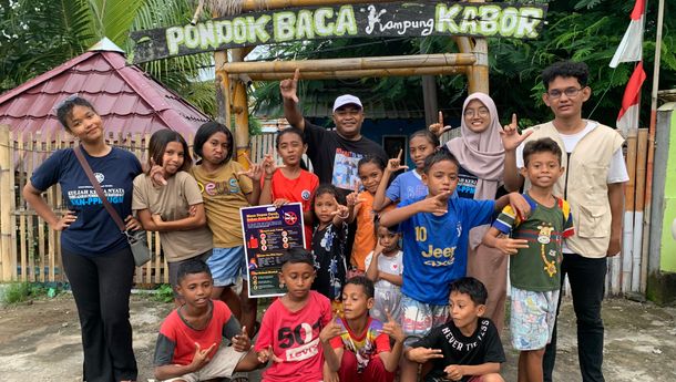 Hadir di Pondok Baca Kampung Kabor, Mahasiswa KKN UGM Sosialisasi Bahaya Merokok 