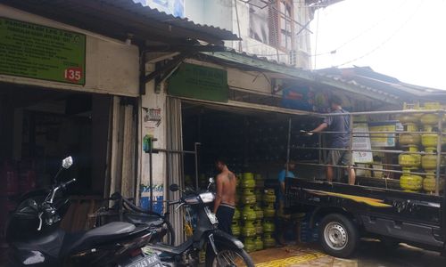 Pangkalan LPG di kawasan Pasar Minggu Jakarta selatan