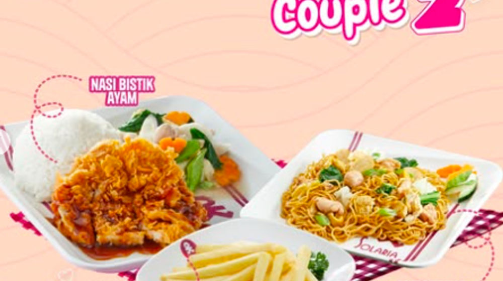 Promo makanan di Solaria spesial Valentine.
