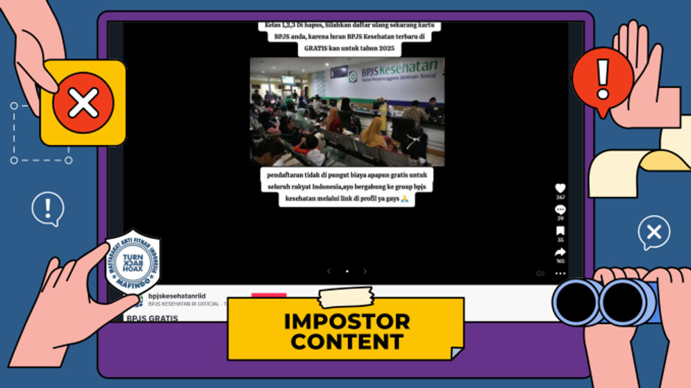 Hoaks: Tautan Daftar Ulang Kartu BPJS Pasca Penghapusan Kelas