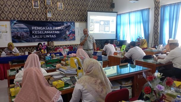 Pengajar Peduli Keselamatan Lalu Lintas Digelar di SMAN 14 Bandar Lampung